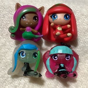 Monster High Mini Figurines Set Mattel Season 2 Ghouls Draculaura Clawdeen